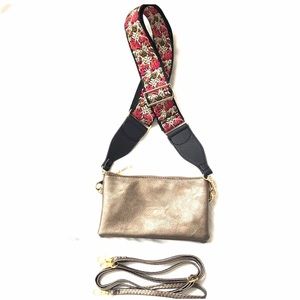 Crossbody w/Guitar Strap, Shoulder & Wristlet